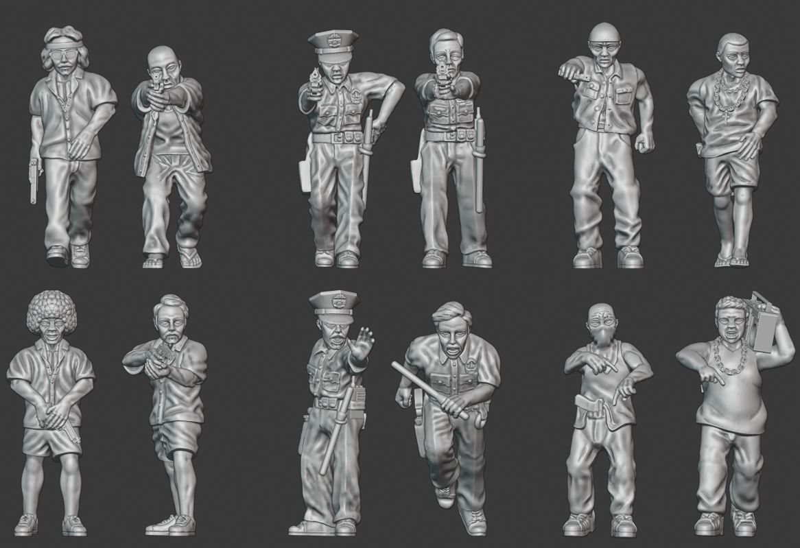 1980s Season One - 28mm wargaming miniatures 3D Model Collection_2