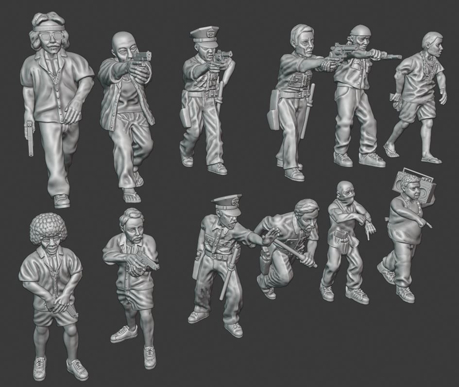 1980s Season One - 28mm wargaming miniatures 3D Model Collection_0