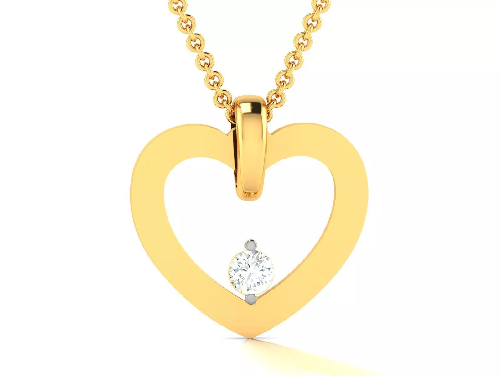 heart pendant-8721 3D print model_0