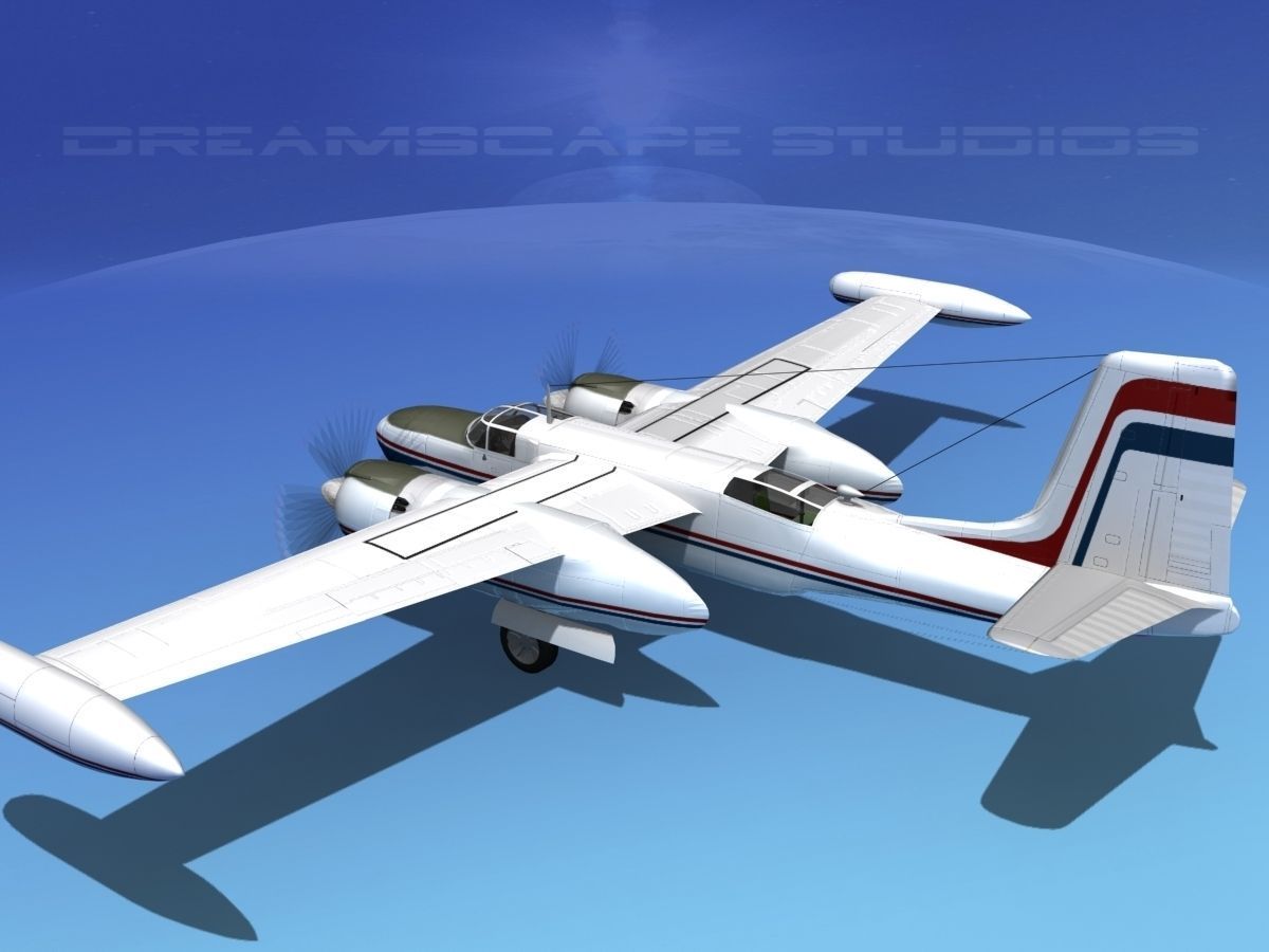 Douglas B-26 Marketeer V12 3D model_8