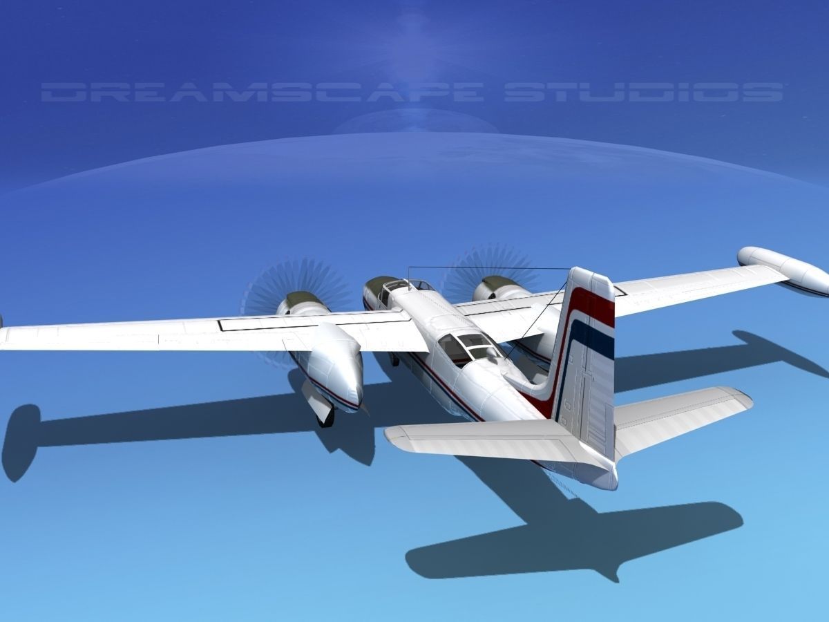 Douglas B-26 Marketeer V12 3D model_7
