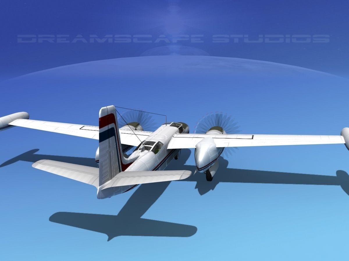 Douglas B-26 Marketeer V12 3D model_6