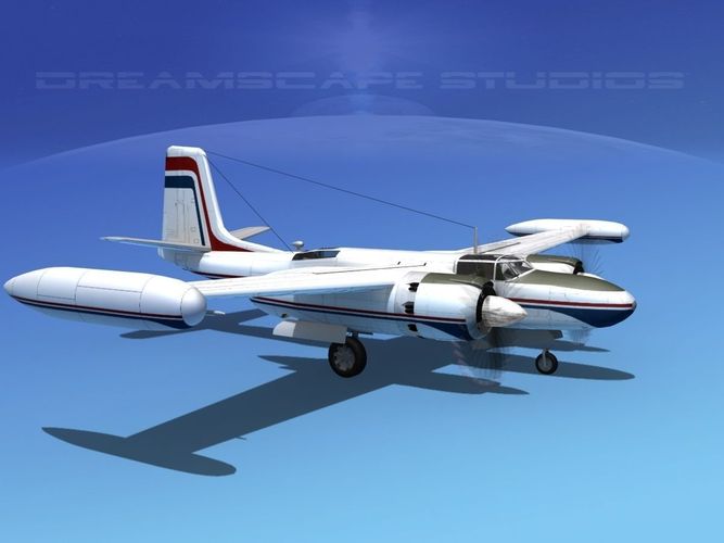 Douglas B-26 Marketeer V12 3D model