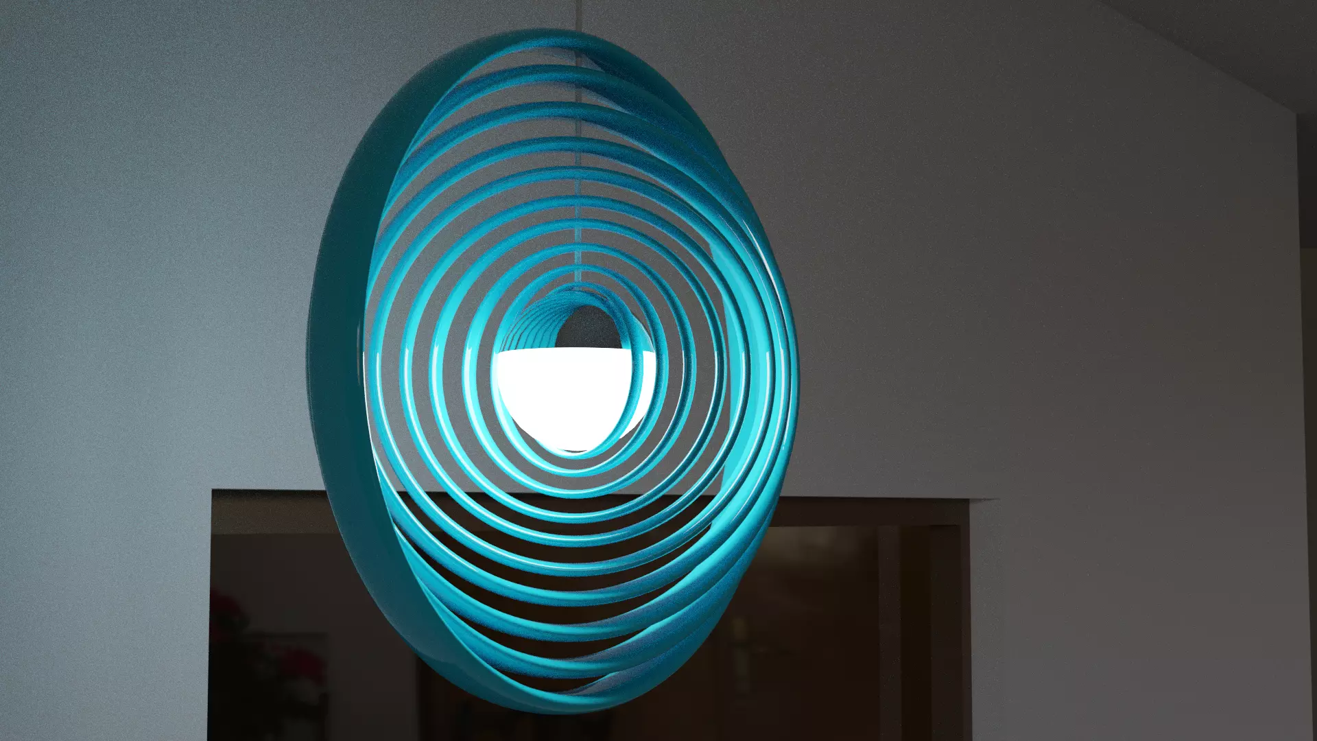 lampe light fixture with circular shape Free low-poly 3D model
