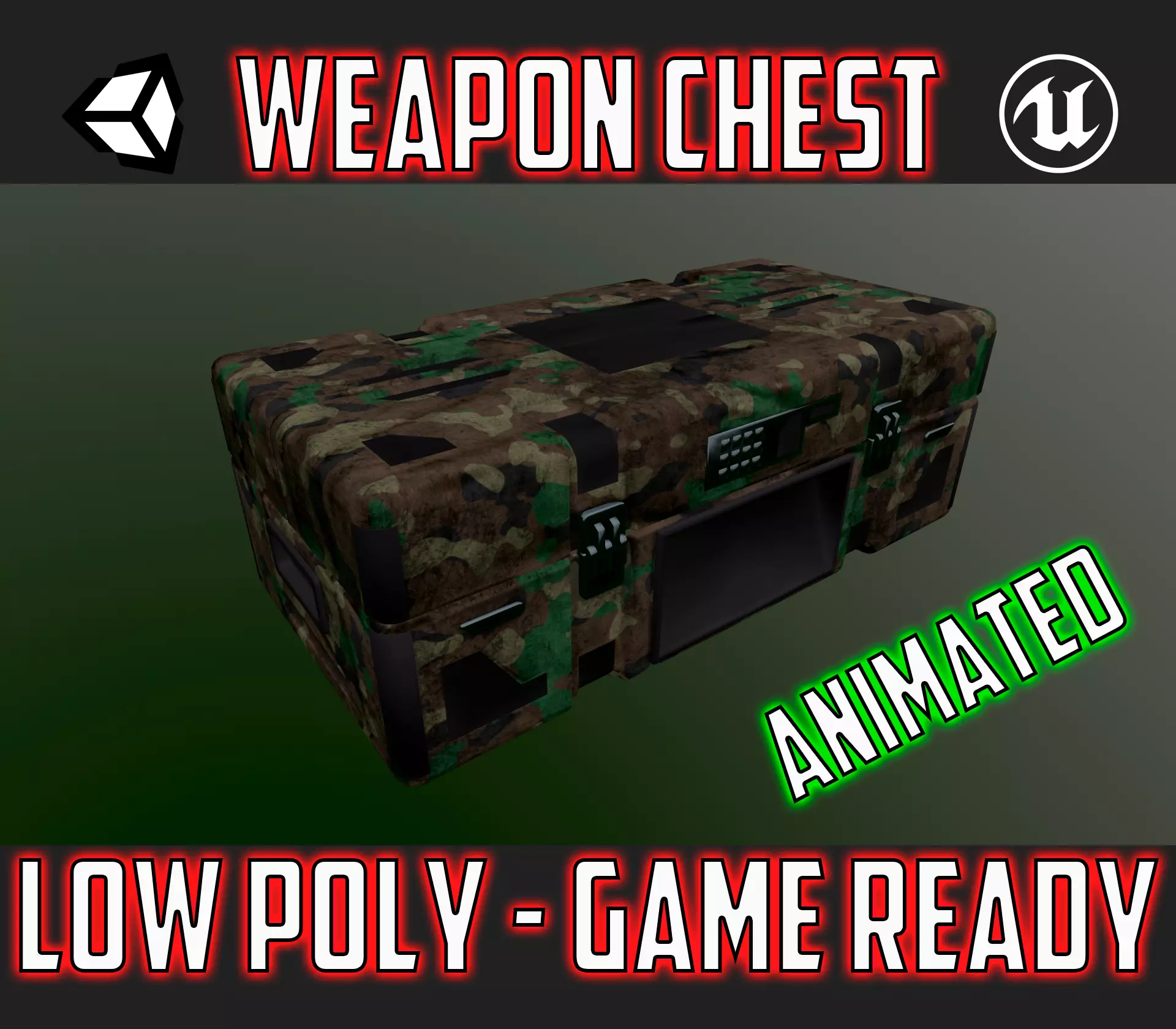 WEAPON CHEST Low-poly 3D model_0