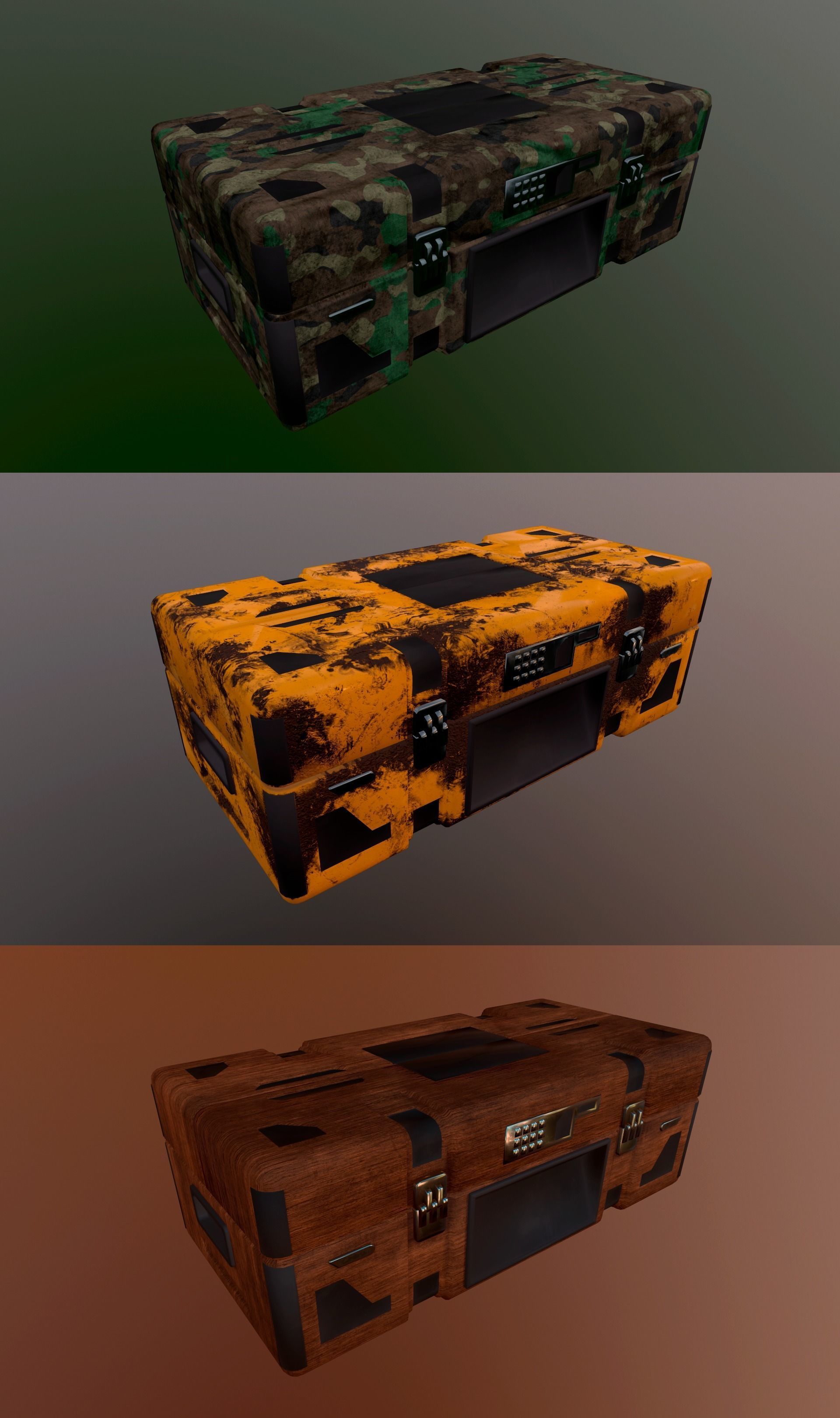 WEAPON CHEST Low-poly 3D model_1