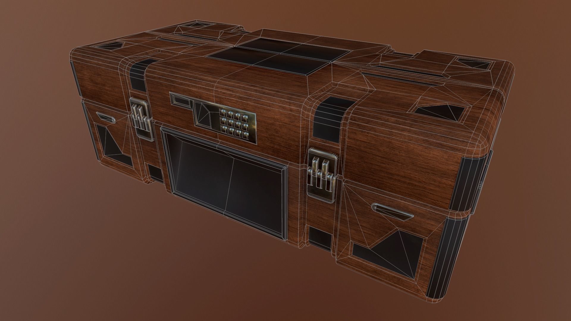 WEAPON CHEST Low-poly 3D model_11