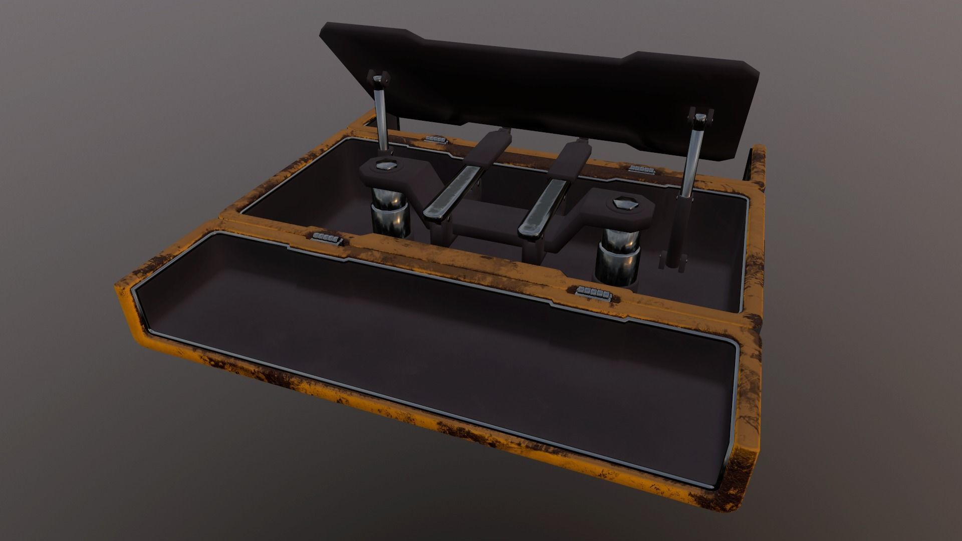 WEAPON CHEST Low-poly 3D model_16