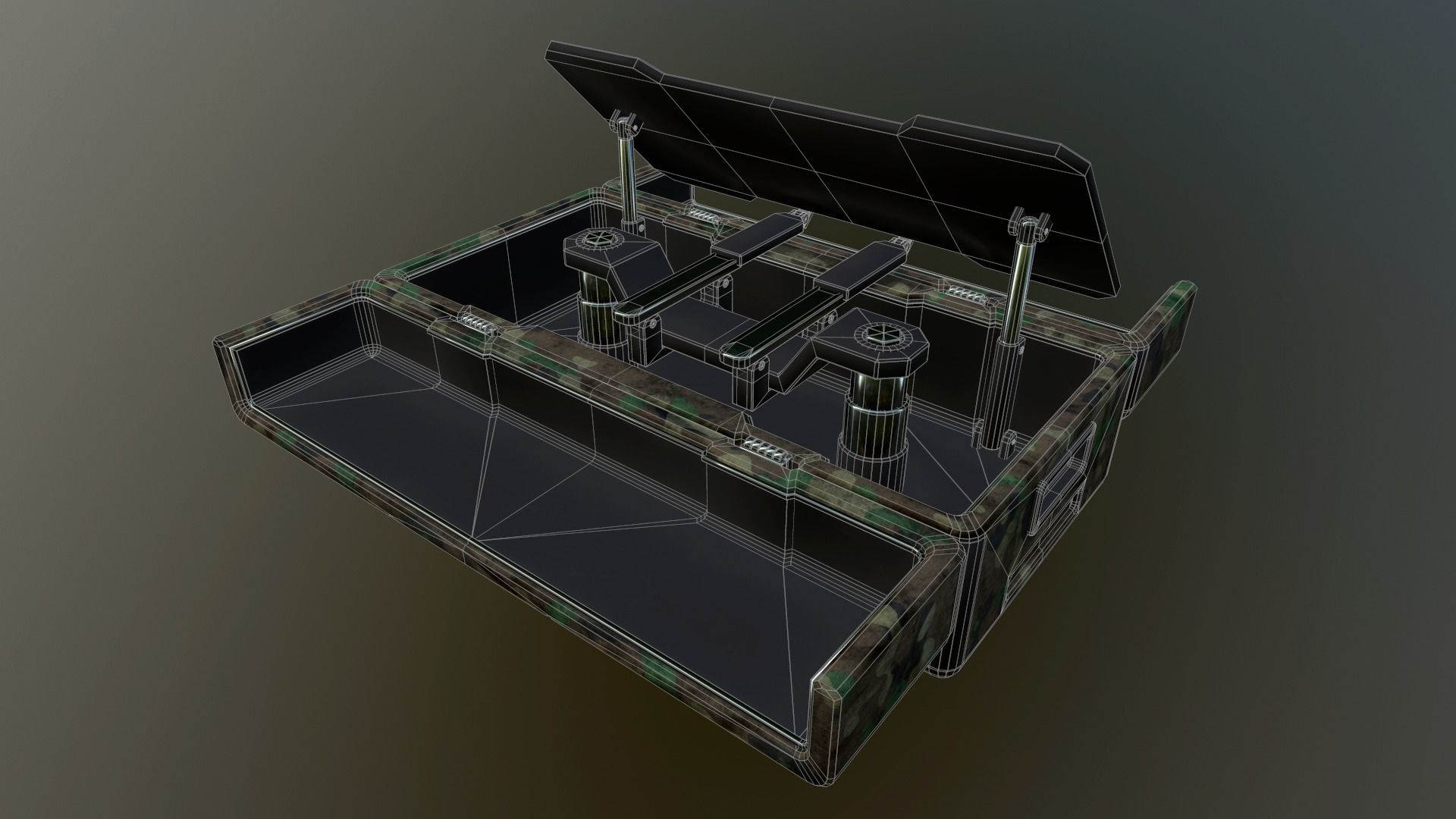 WEAPON CHEST Low-poly 3D model_9