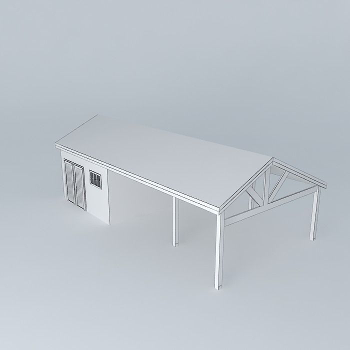 Decochalet 2015 FRANCOIS Philippe Carport 02 Free 3D model_3