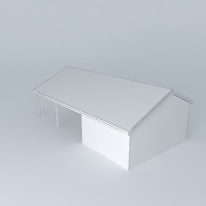 Decochalet 2015 FRANCOIS Philippe Carport 02 Free 3D model_4