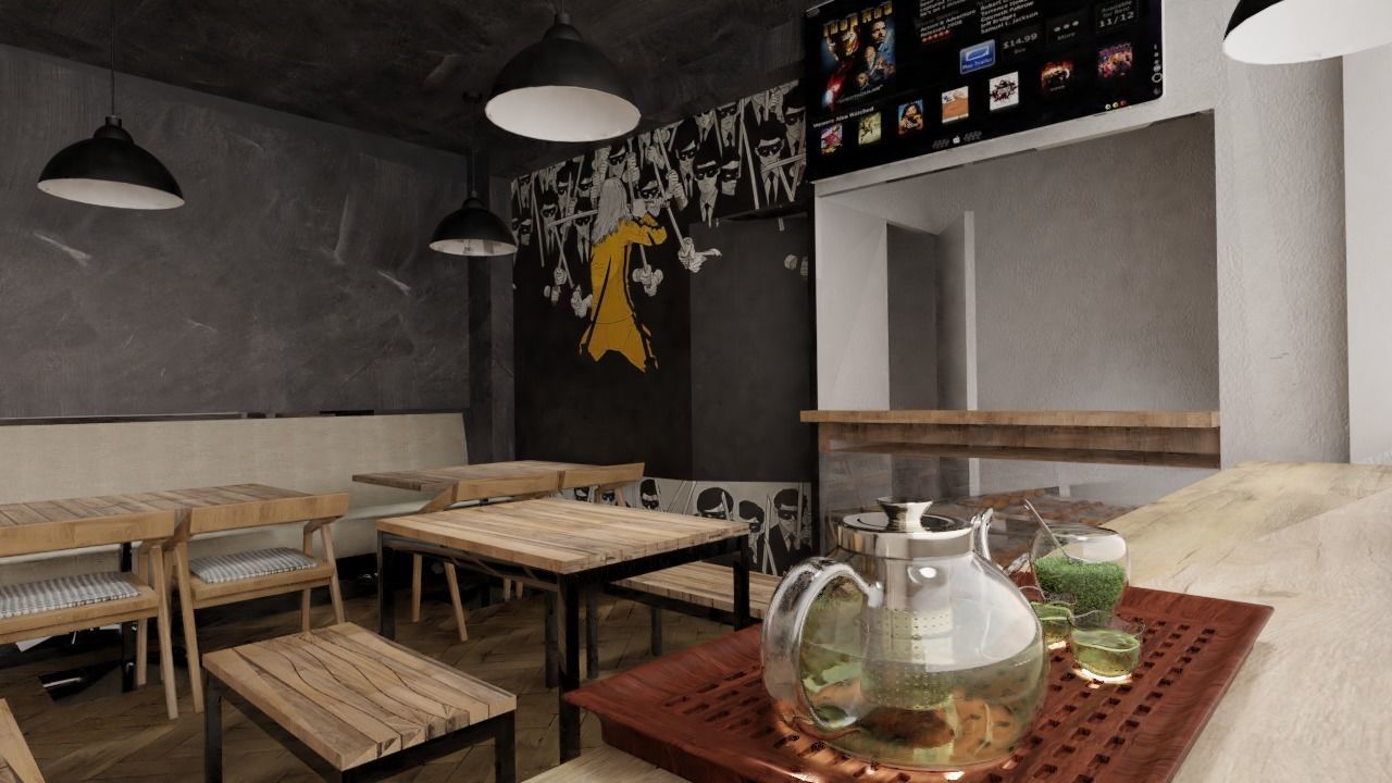 CAFE INTERIOR 3D model_4
