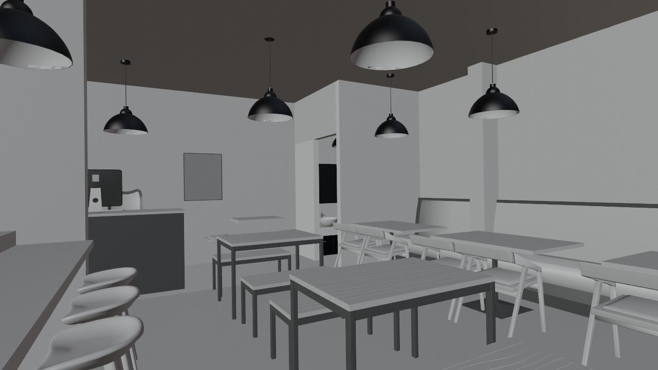 CAFE INTERIOR 3D model_5