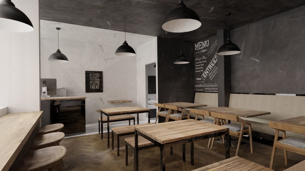 CAFE INTERIOR 3D model_1