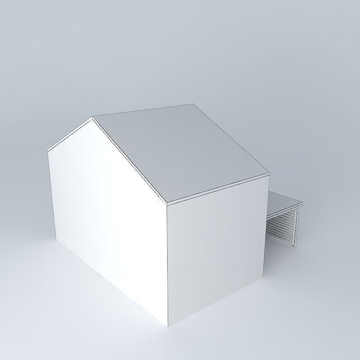 Decochalet 2015 Carport mural 350x800 TP Free 3D model_3