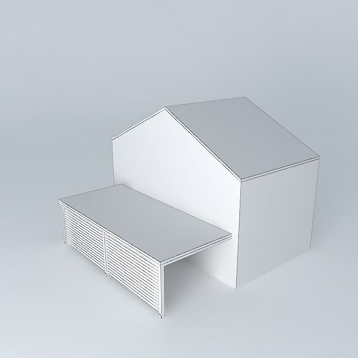 Decochalet 2015 Carport mural 350x800 TP Free 3D model_4