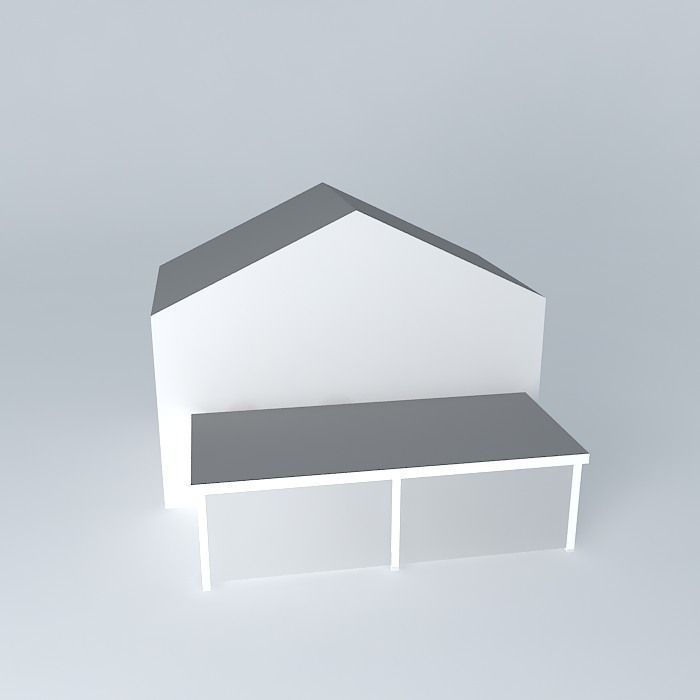 Decochalet 2015 Carport mural 350x800 TP Free 3D model_2