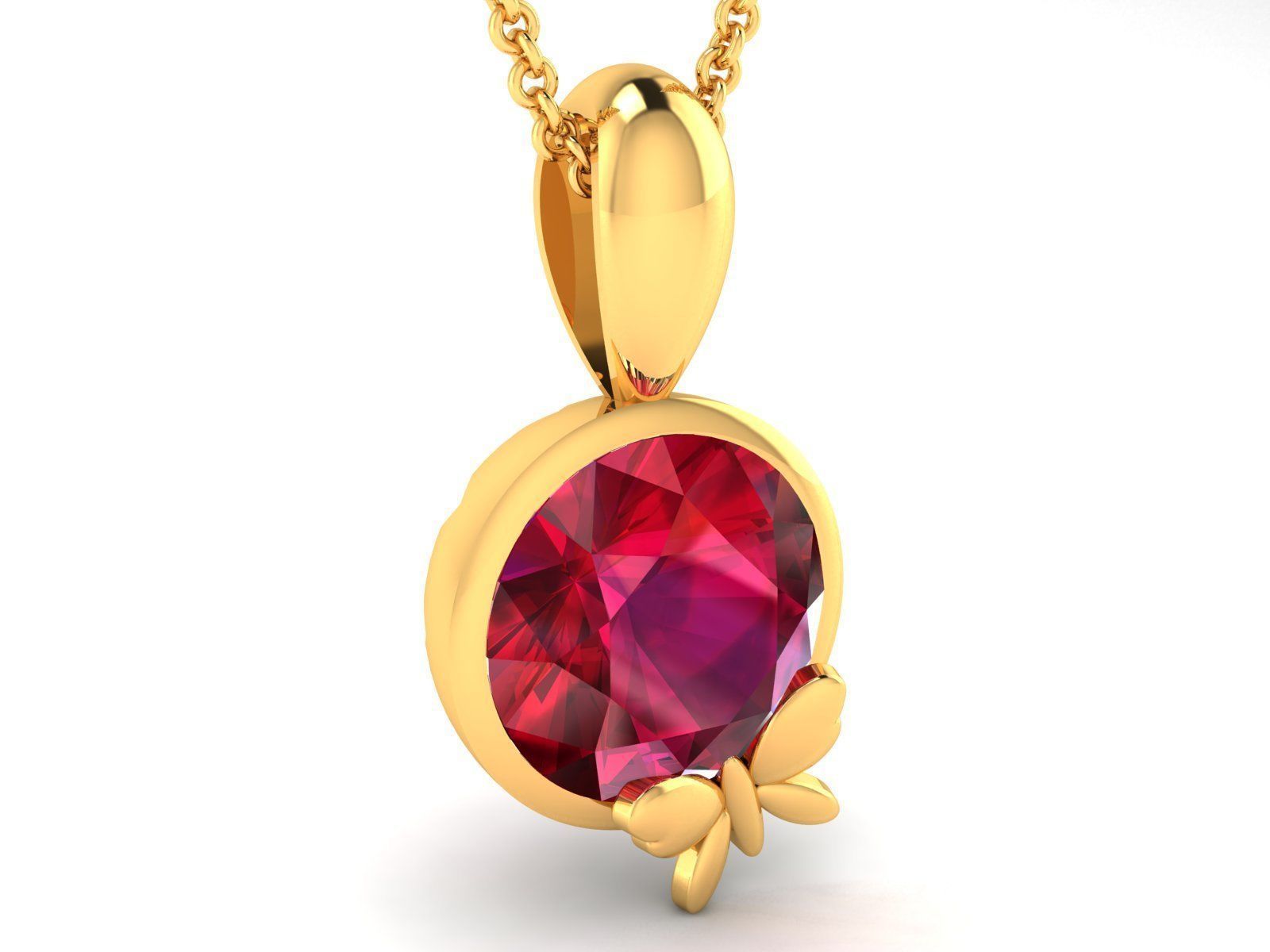 butterfly pendant-8323 3D print model_2