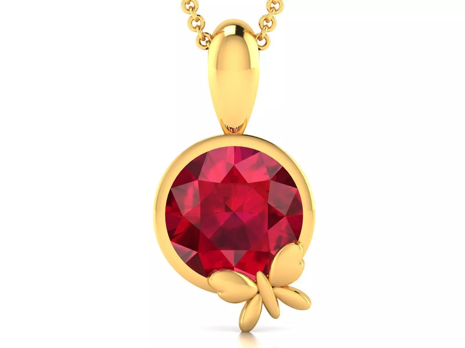 butterfly pendant-8323 3D print model_0