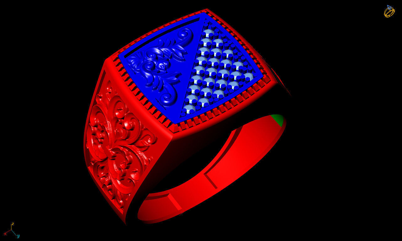 Men ring  3D print model_2