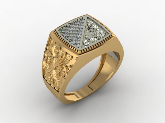 Men ring  3D print model_1