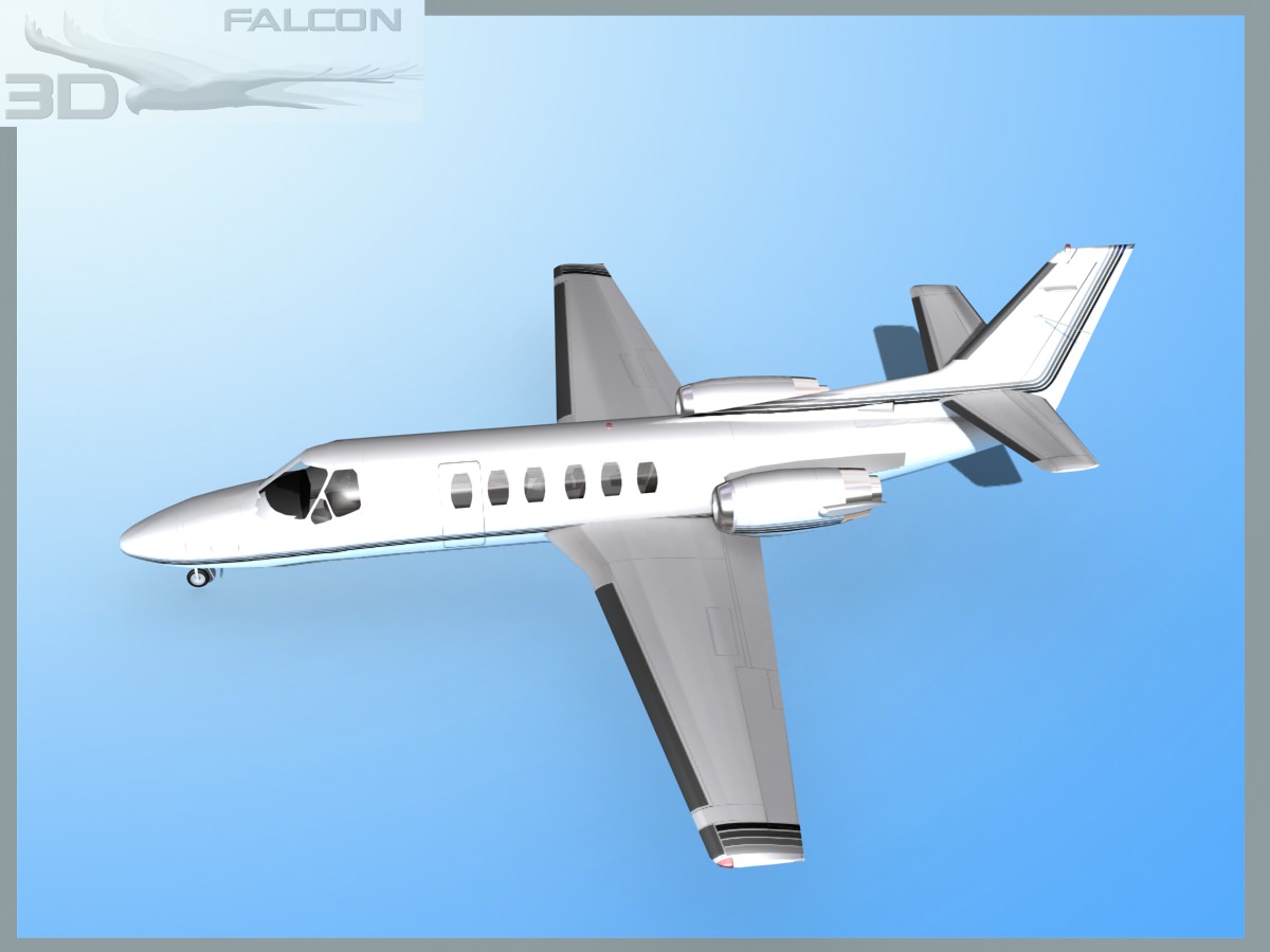Falcon3D Citation V C560 F10 3D model_9