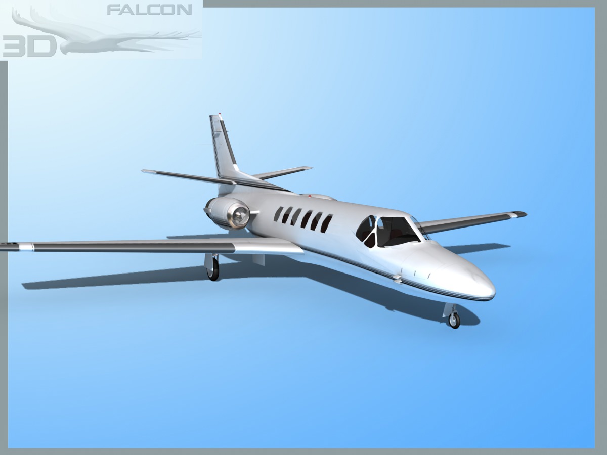 Falcon3D Citation V C560 F10 3D model_2