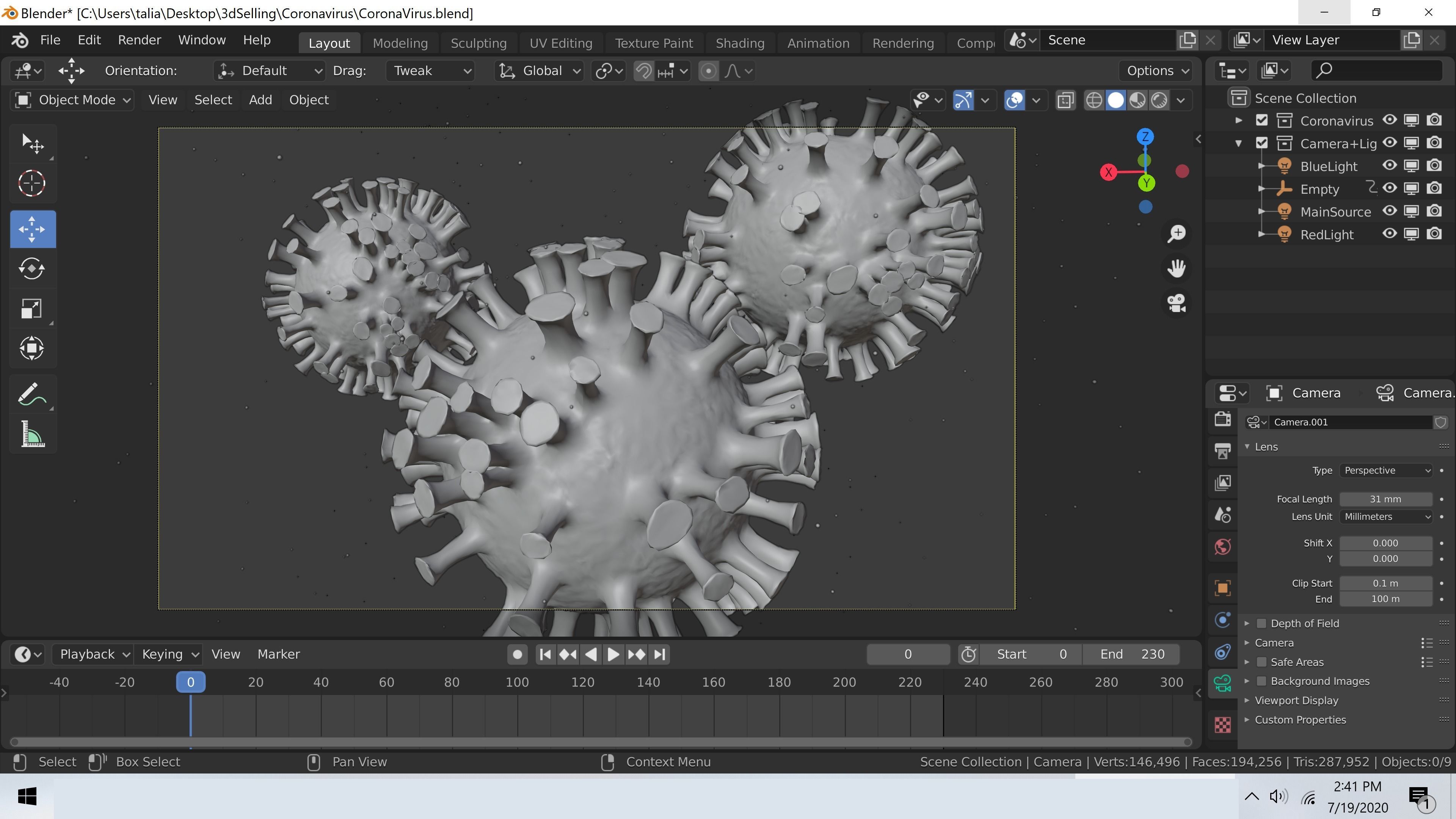 Corana-virus High Poly disney coronavirus 3D model_5