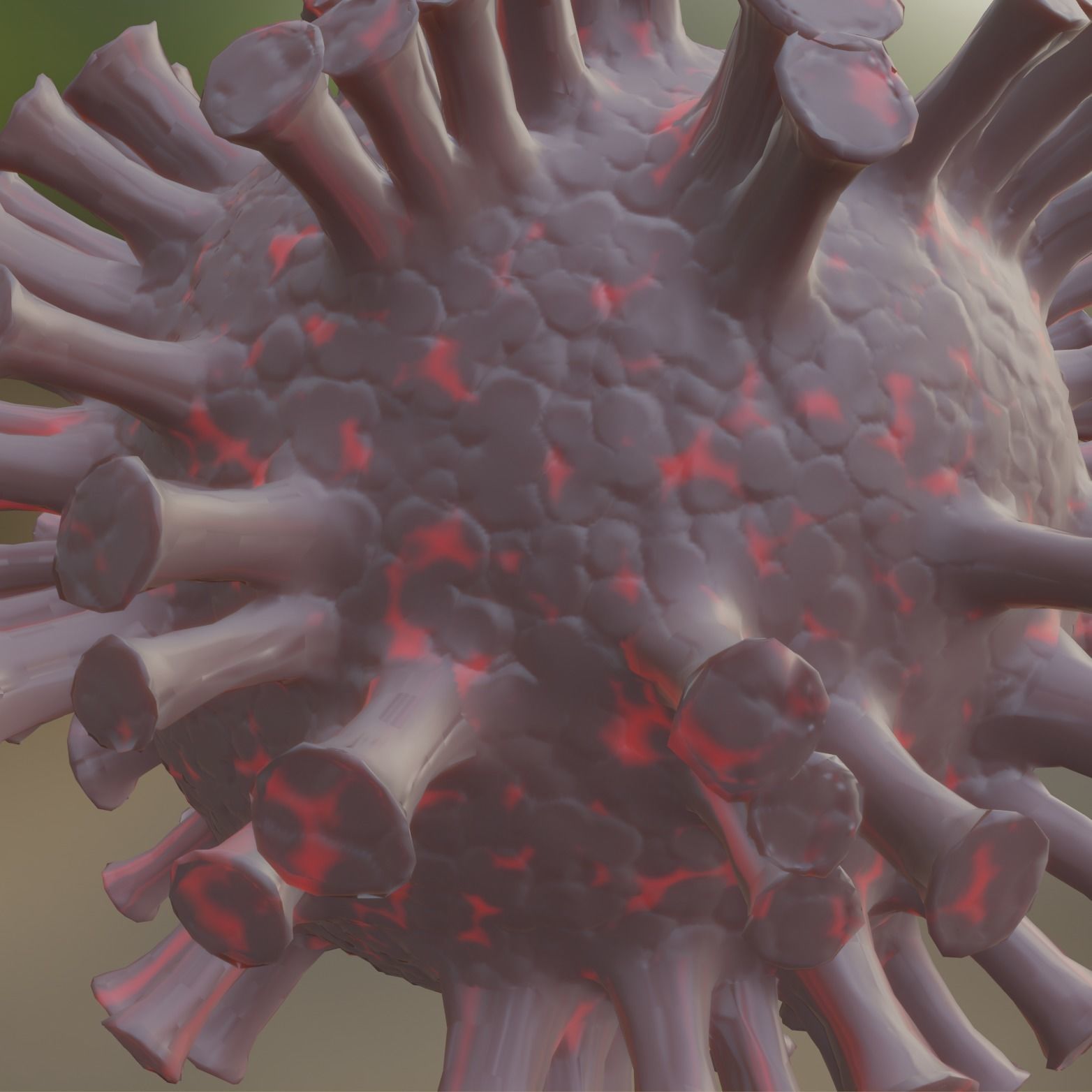 Corana-virus High Poly disney coronavirus 3D model_4