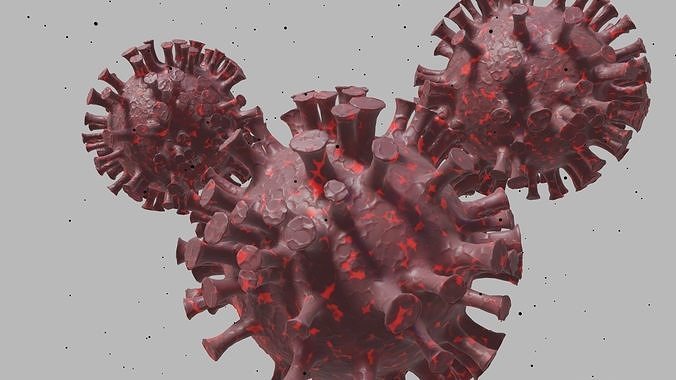 Corana-virus High Poly disney coronavirus 3D model