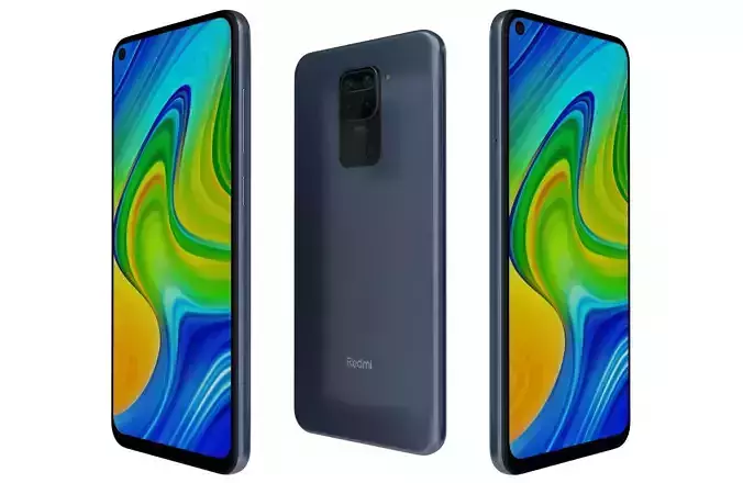 Xiaomi Redmi Note 9 Blue 3D model