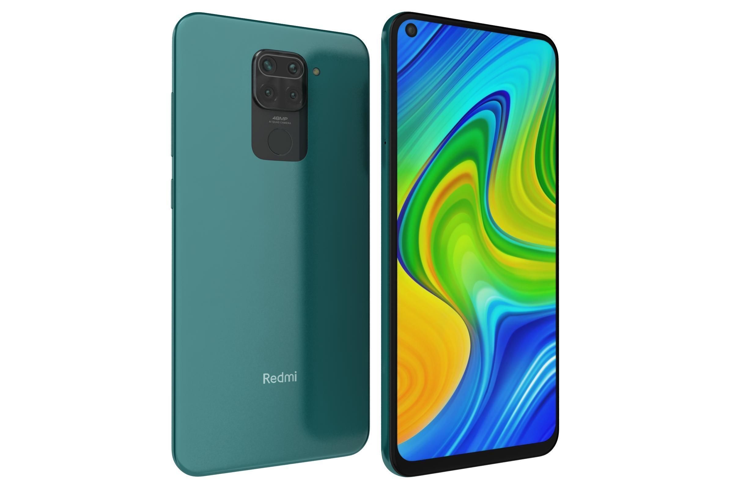 Xiaomi Redmi Note 9 Green 3D model_14