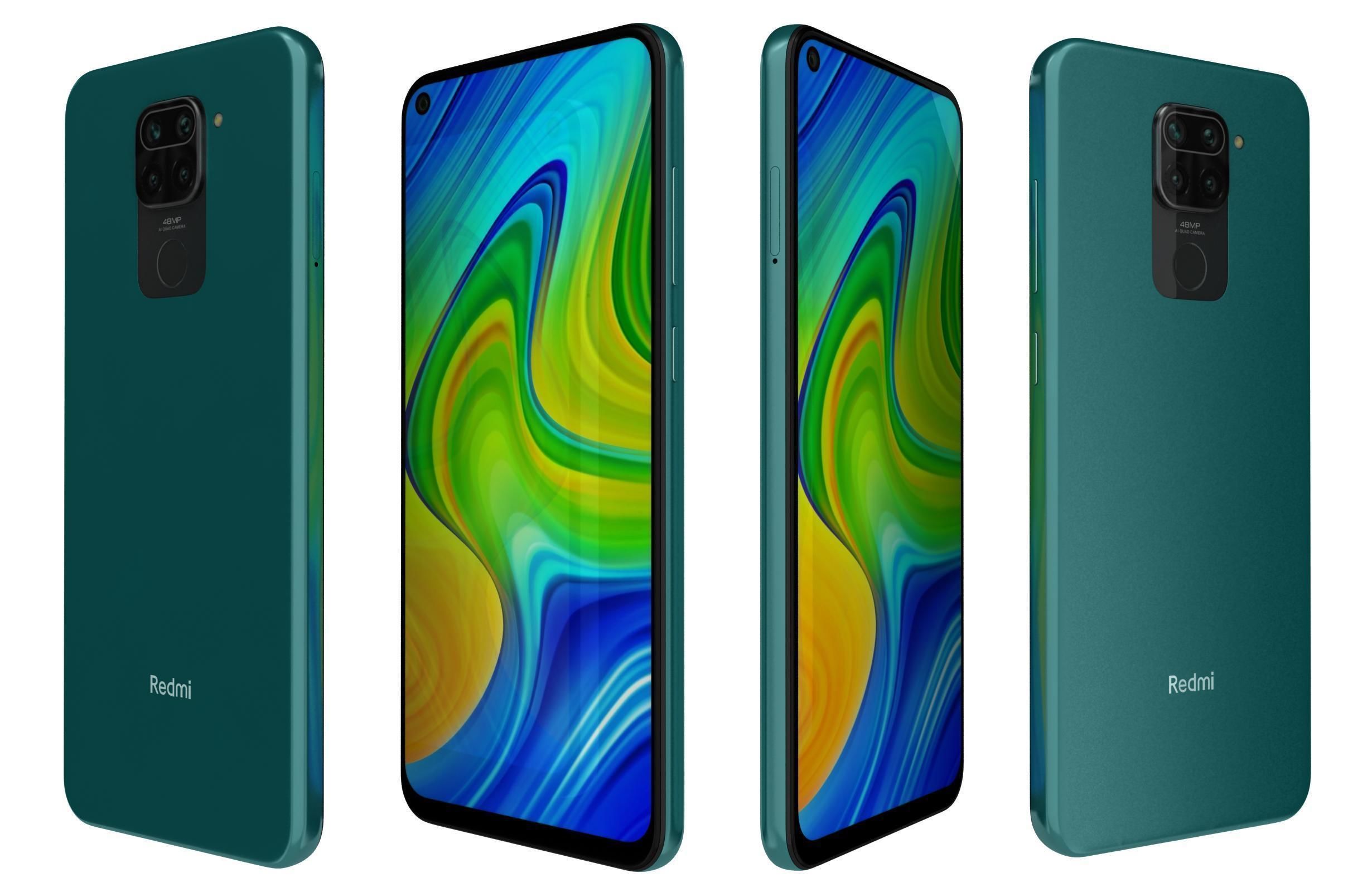 Xiaomi Redmi Note 9 Green 3D model_3