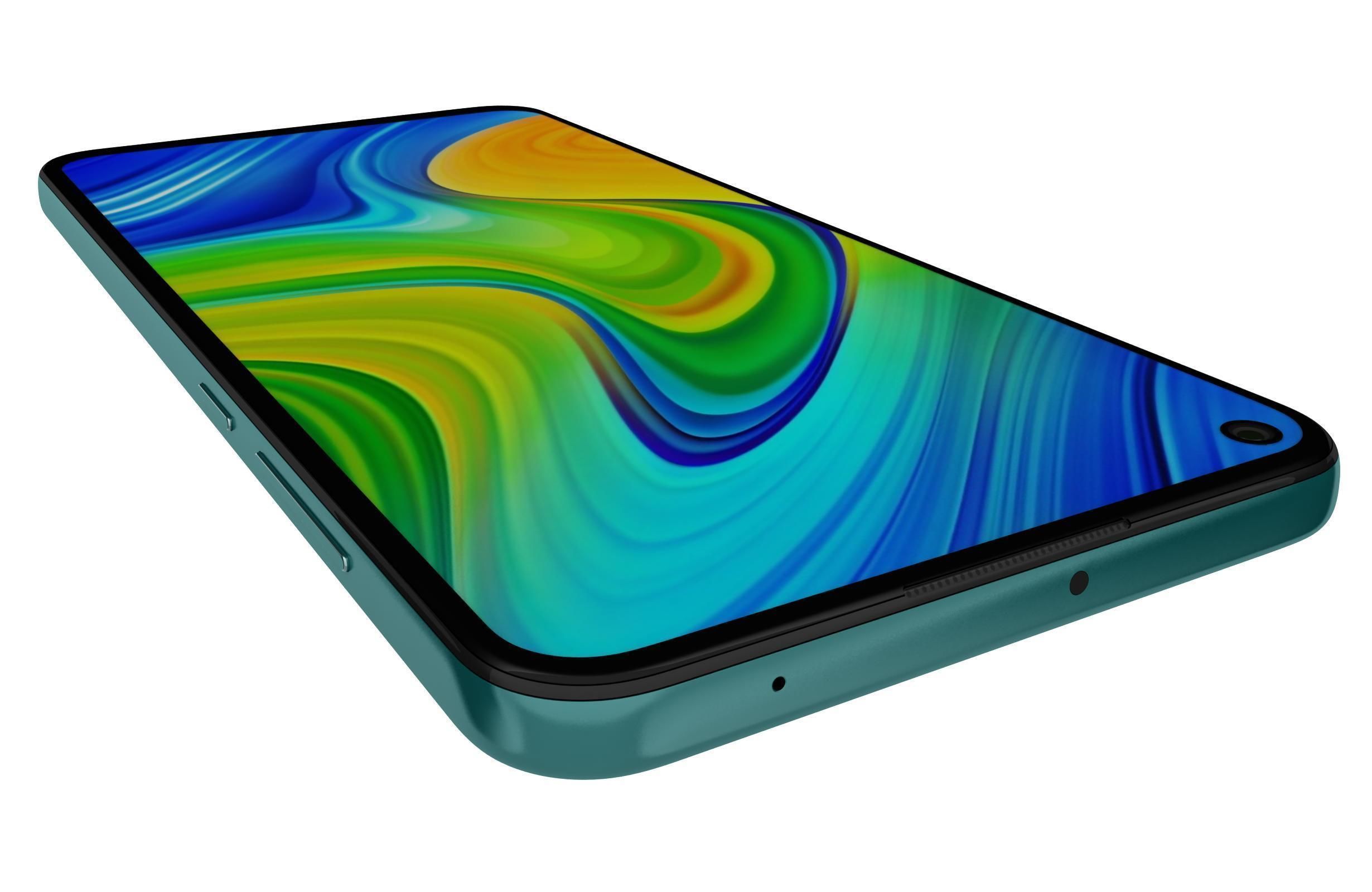 Xiaomi Redmi Note 9 Green 3D model_11