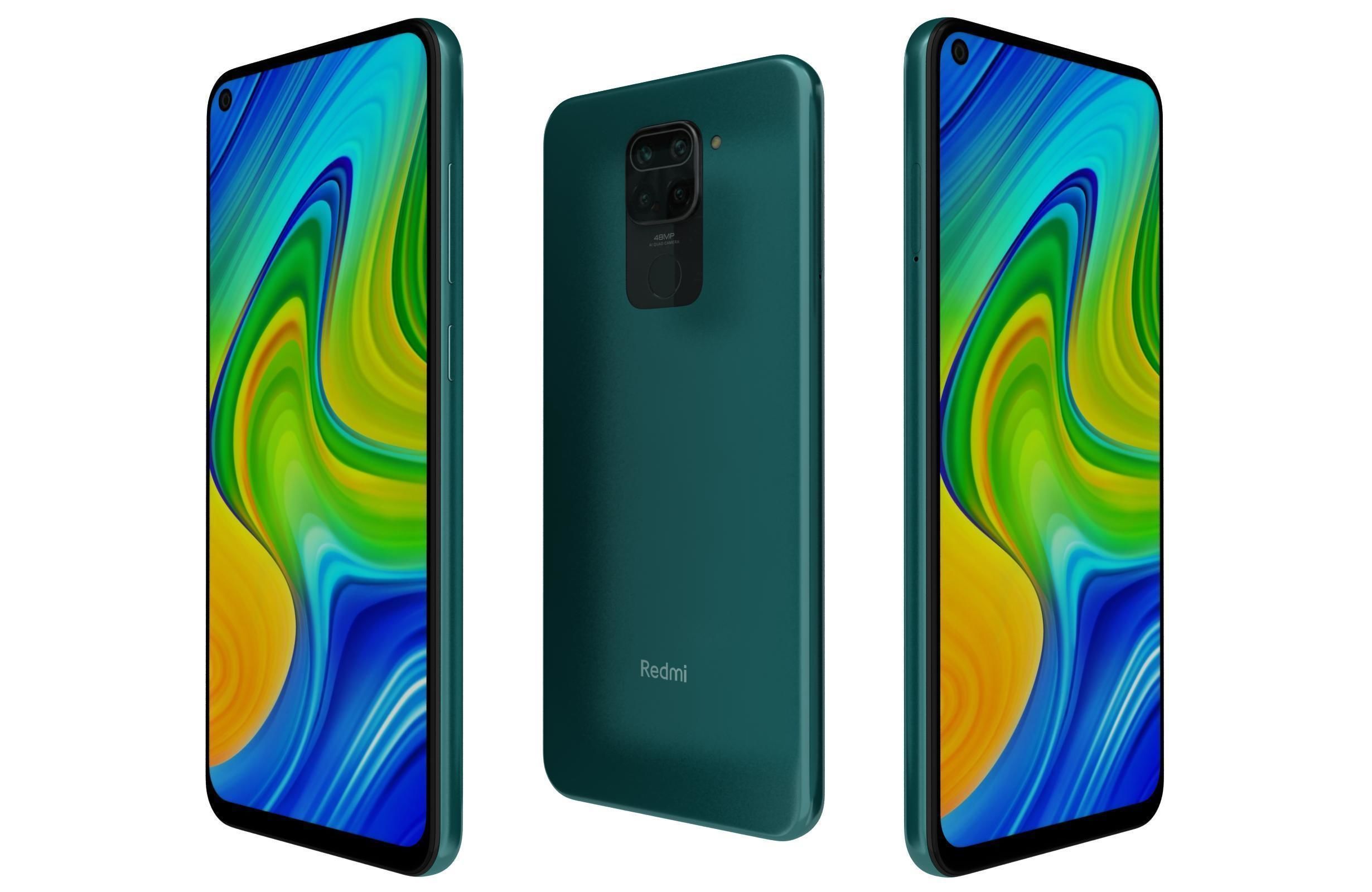 Xiaomi Redmi Note 9 All Colors 3D model_15