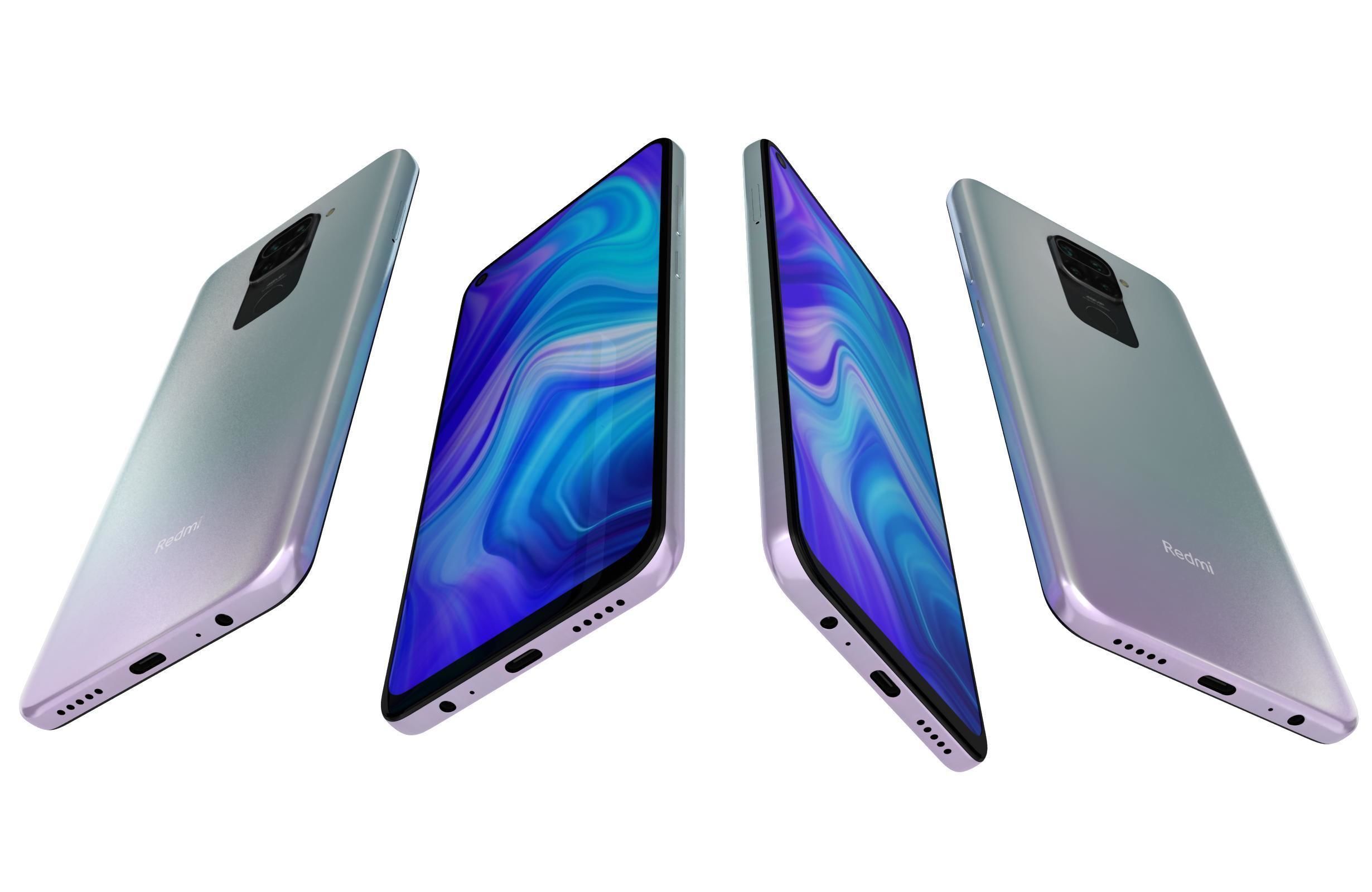 Xiaomi Redmi Note 9 All Colors 3D model_4