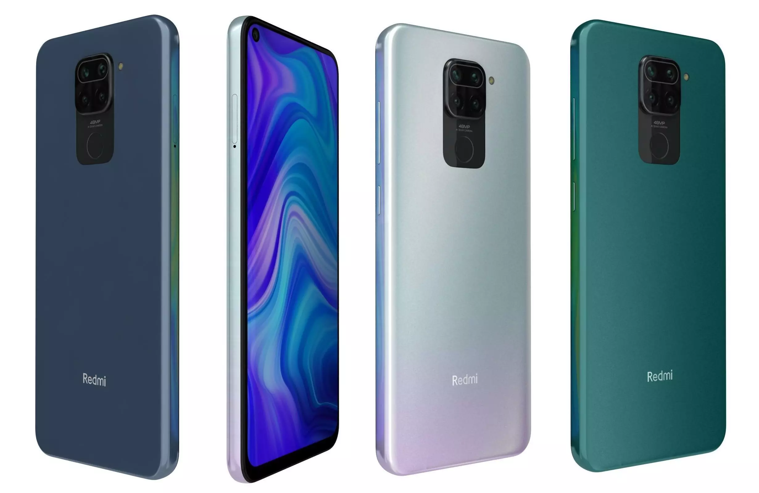 Xiaomi Redmi Note 9 All Colors 3D model_0