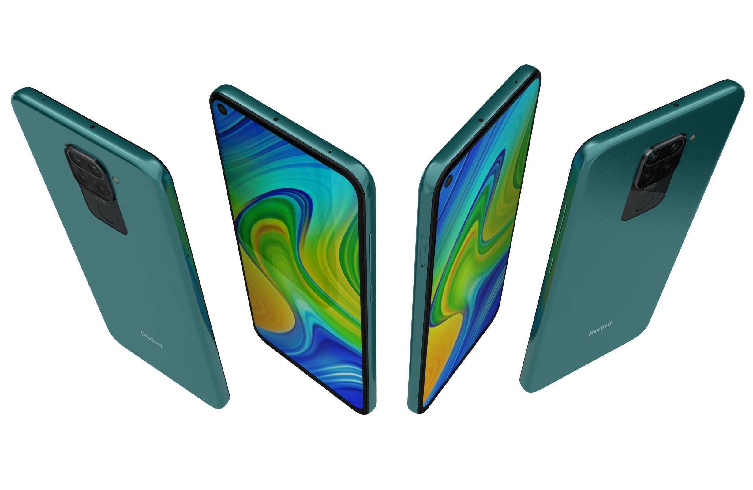 Xiaomi Redmi Note 9 All Colors 3D model_16