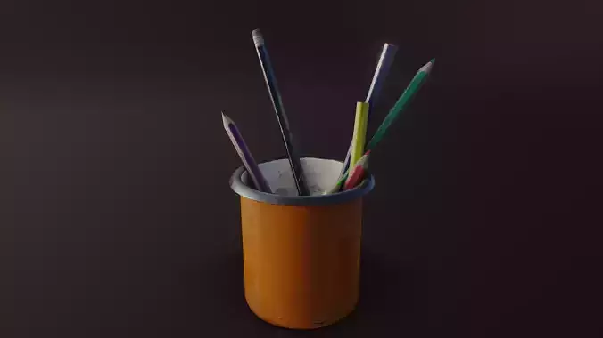 Old Pencil Holder