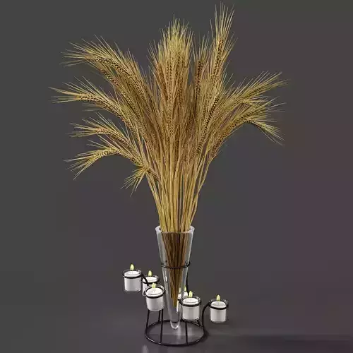 set vases-No3- Glass Candle Vase