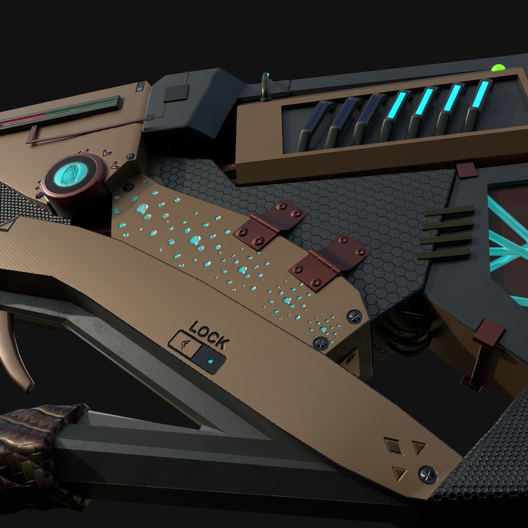 Future Gun Free 3D model_22