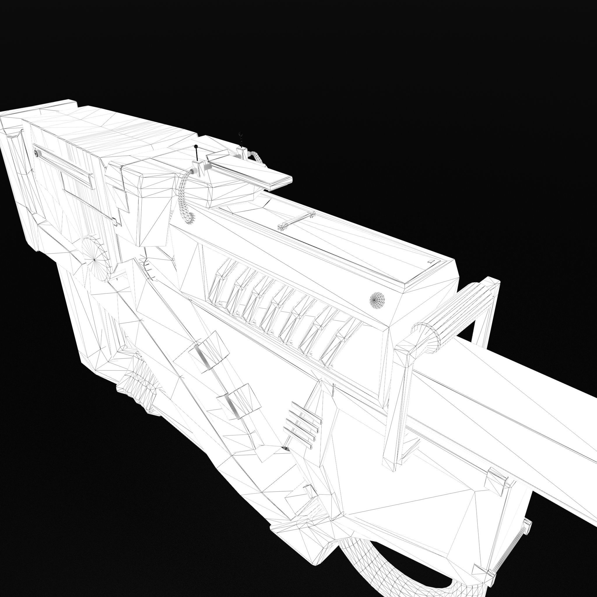 Future Gun Free 3D model_38