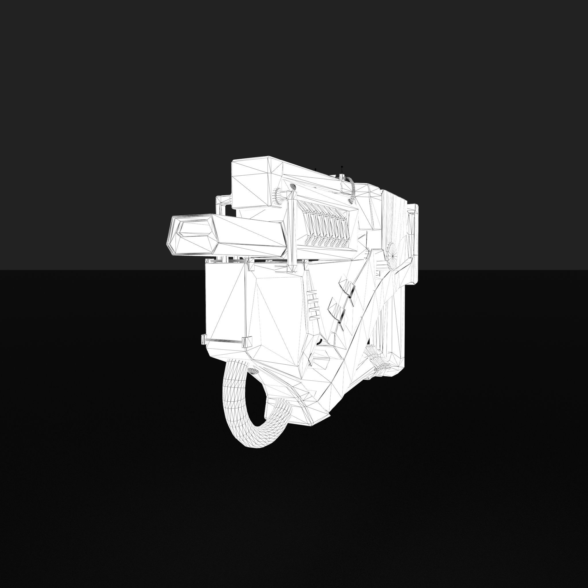 Future Gun Free 3D model_30