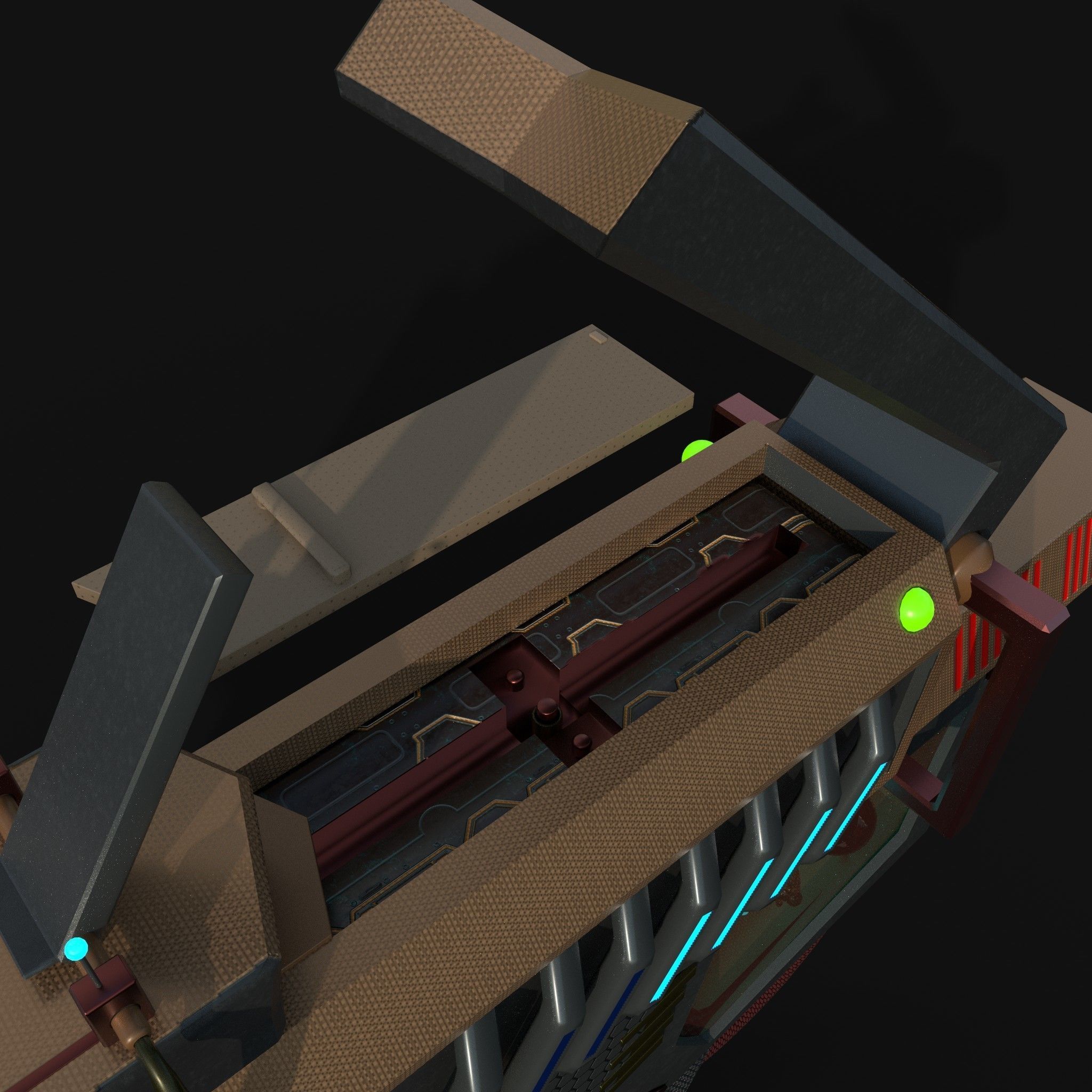 Future Gun Free 3D model_24