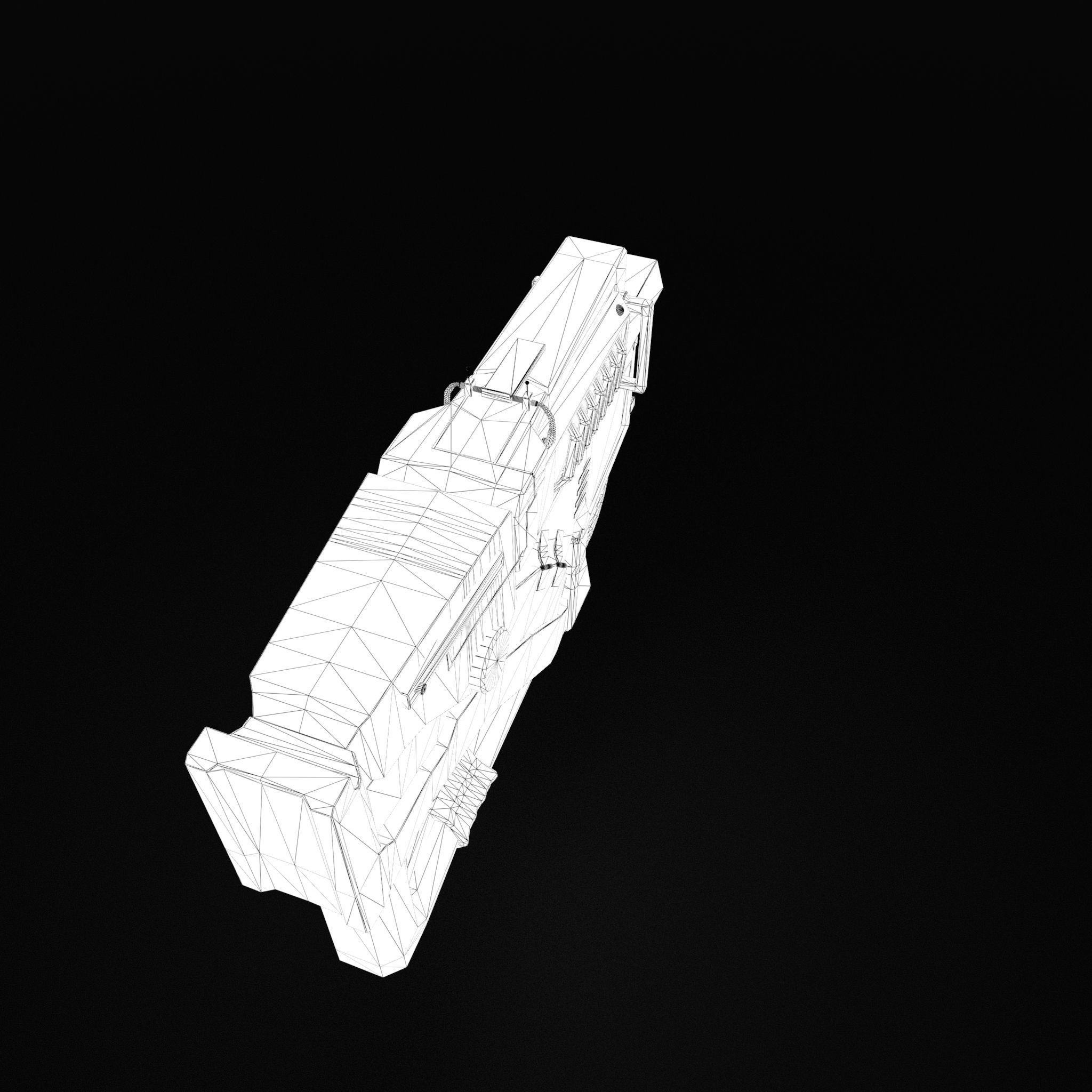 Future Gun Free 3D model_36