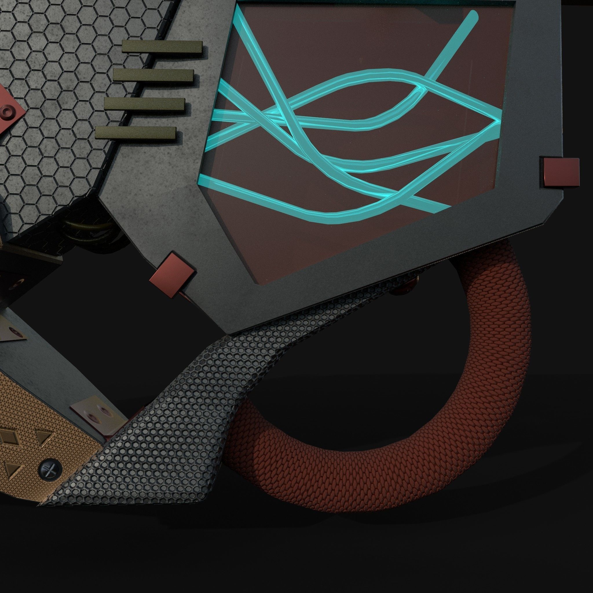 Future Gun Free 3D model_19