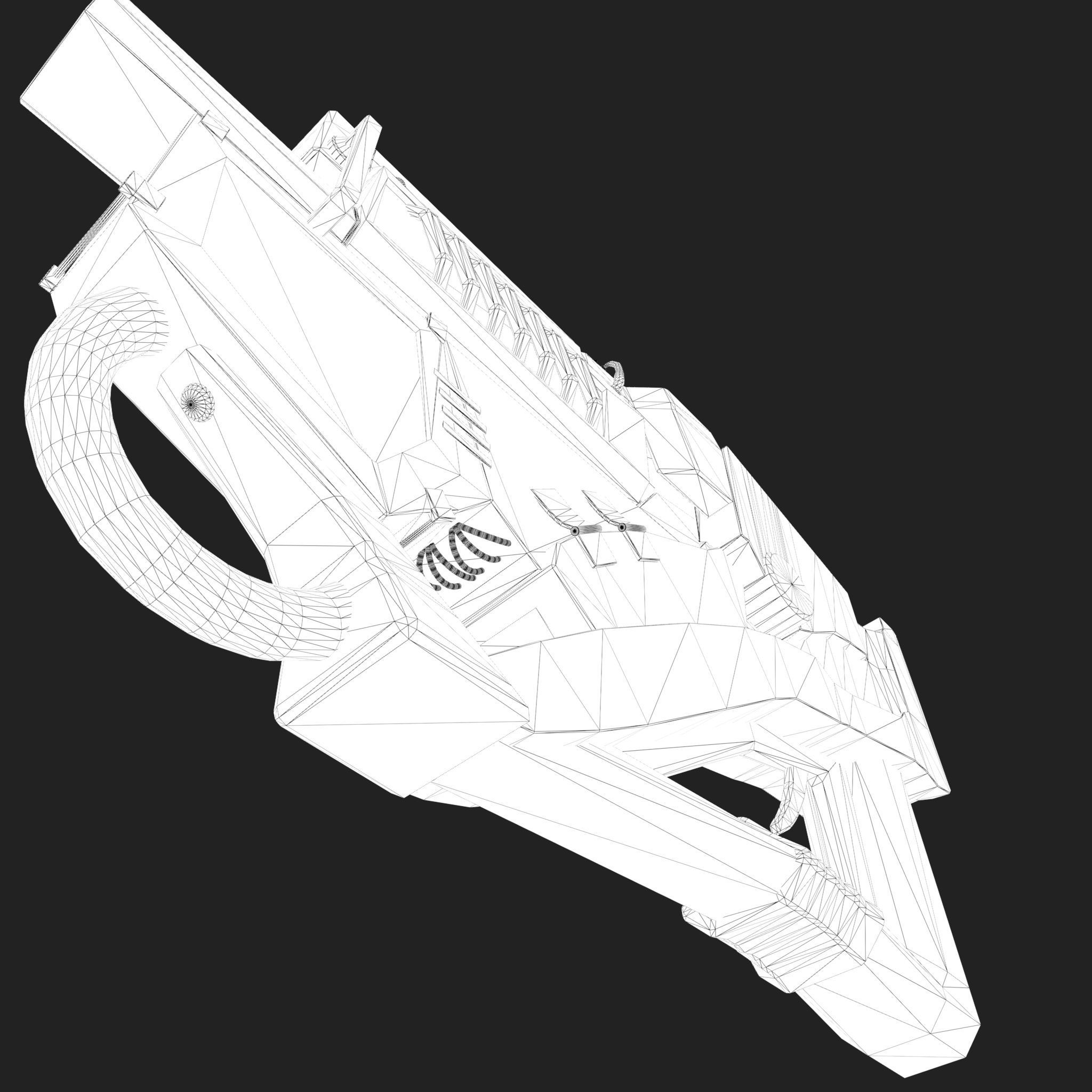 Future Gun Free 3D model_43