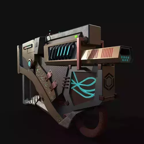 Future Gun Free 3D model