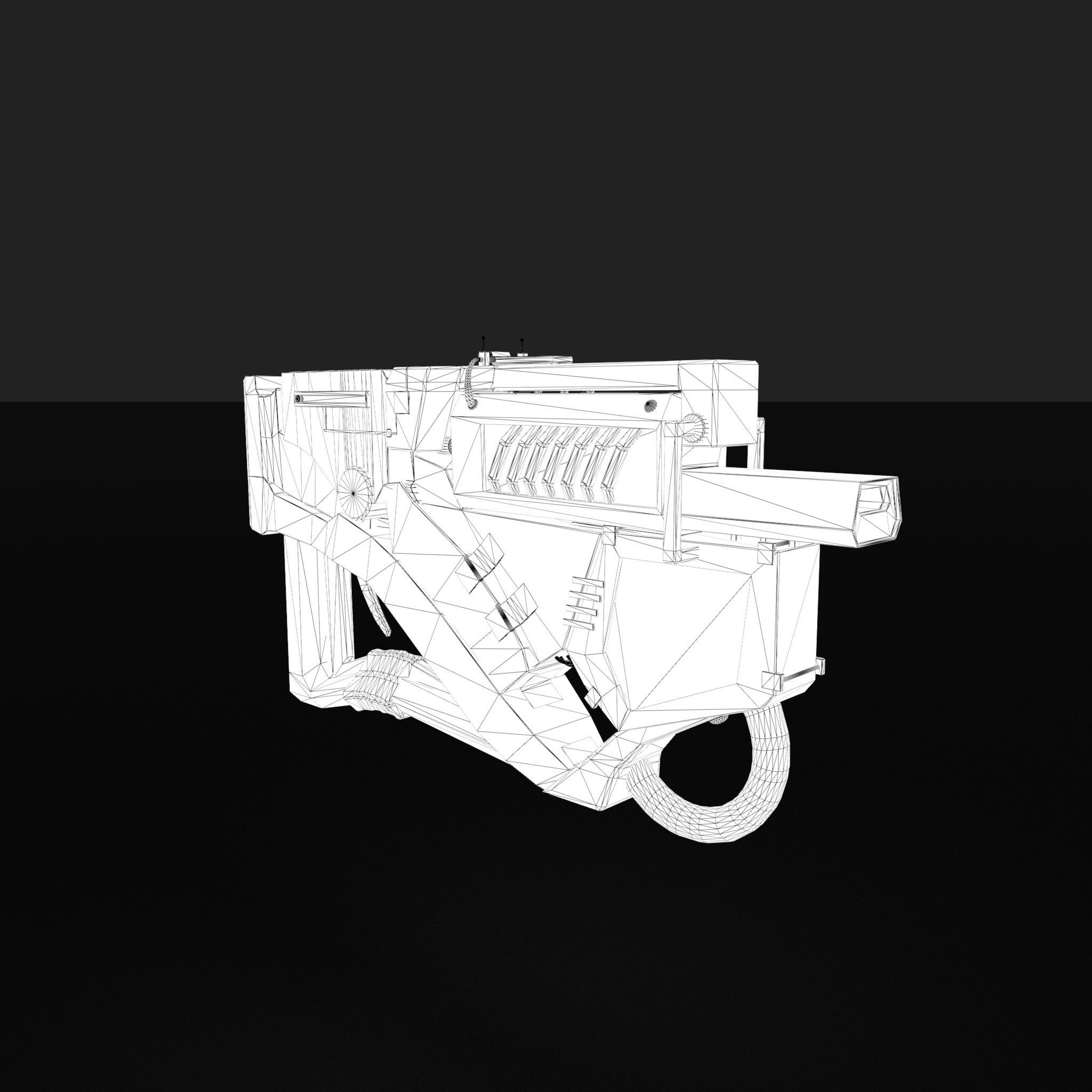 Future Gun Free 3D model_31