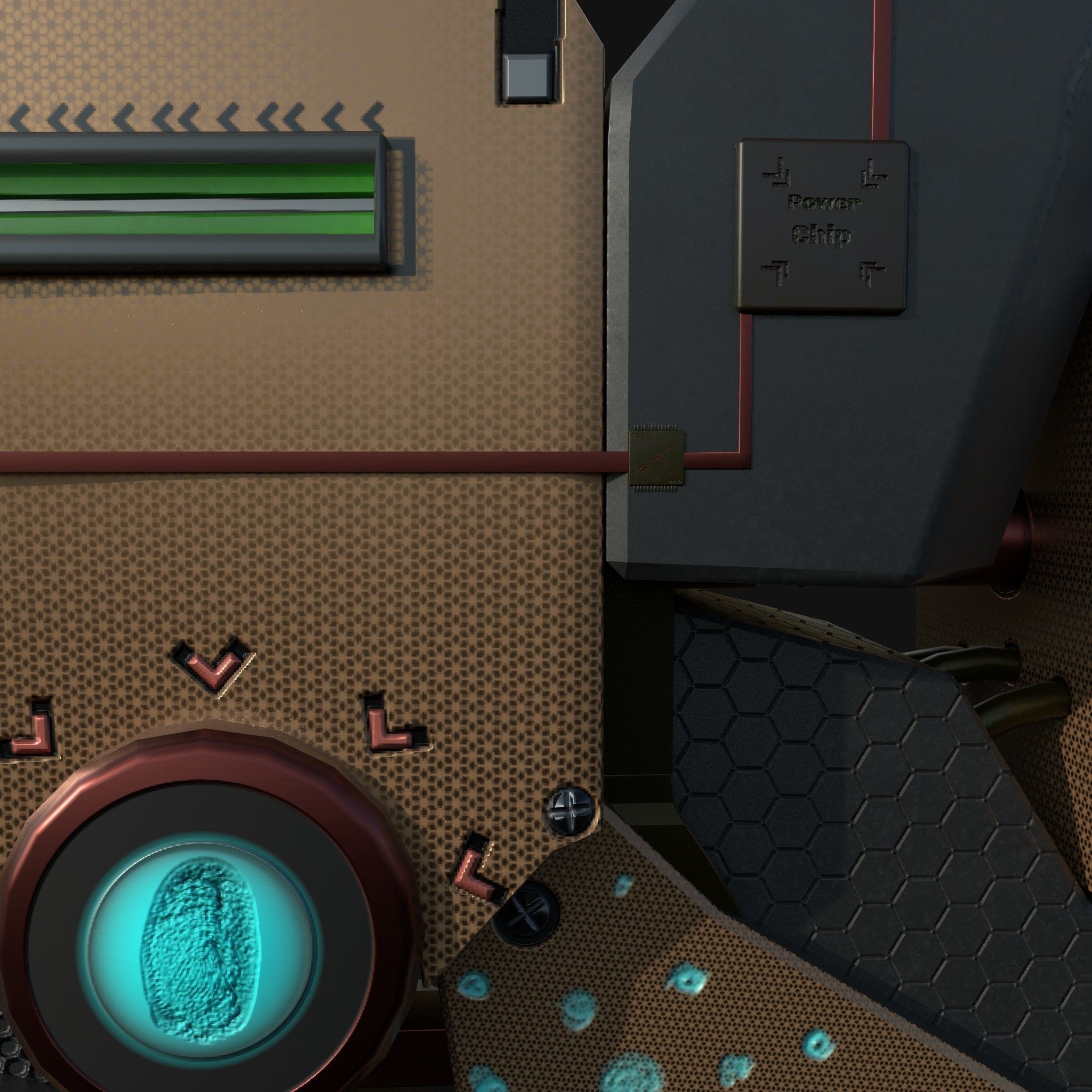 Future Gun Free 3D model_21